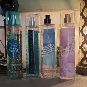 Bath & Body Works Fragrance Mist Collection - Teal, Clear, Pink